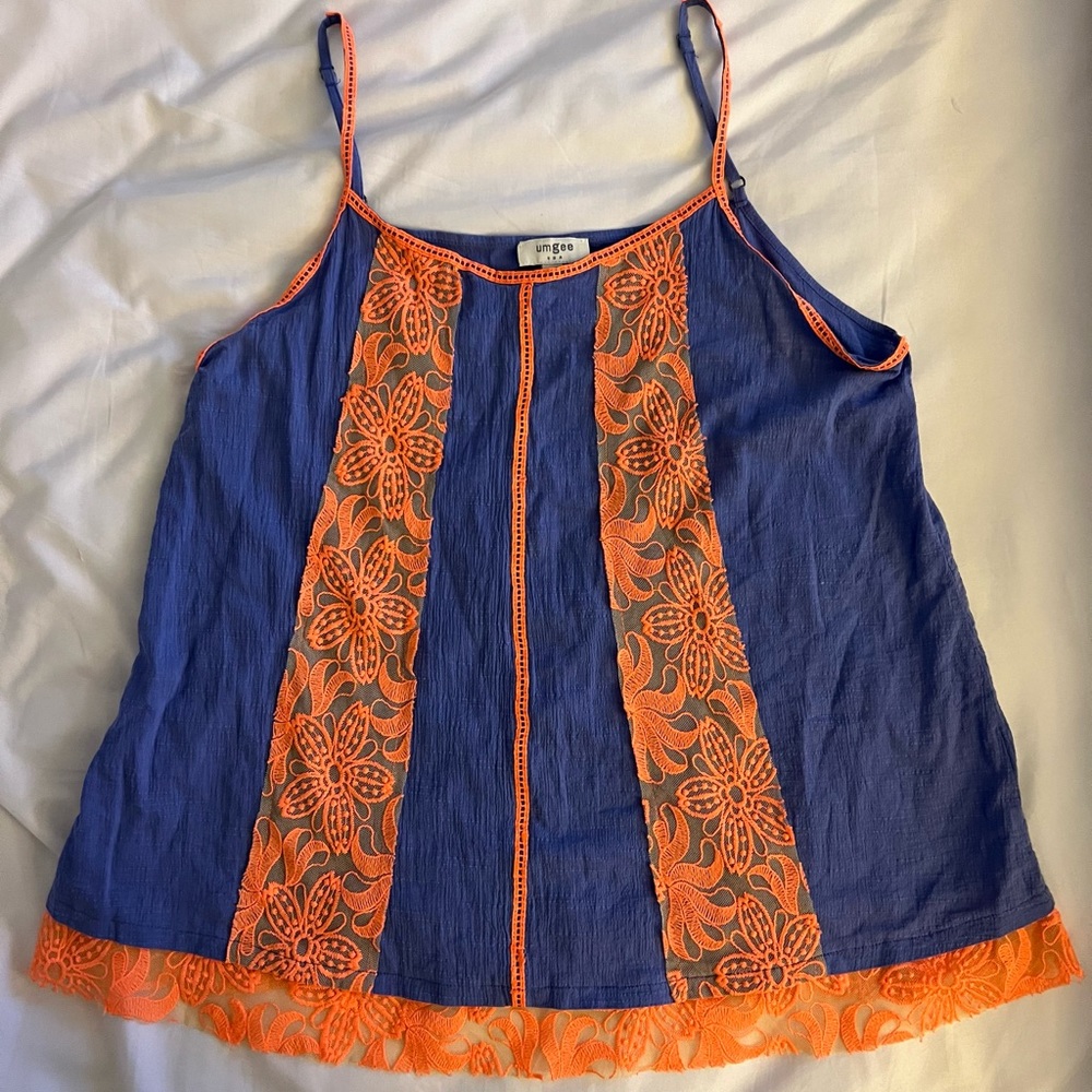 UMGEE Lace Accent Tank, Large